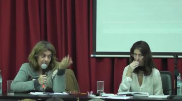 Jornada "Repensar la Evaluación en FFyB" Panel de la Licenciada Alejandra Amantea y Mag. Marilina Lipsman